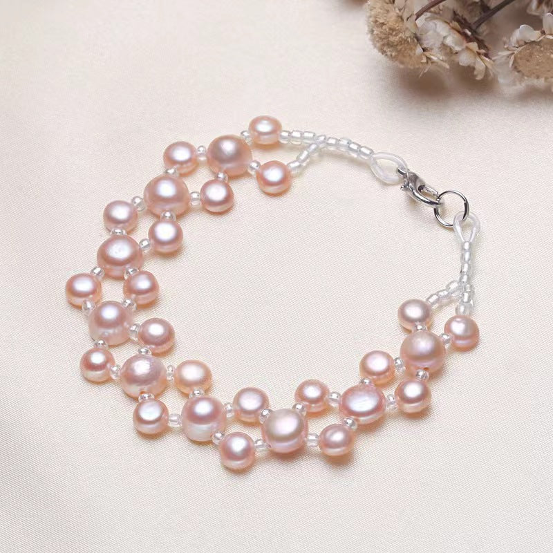 Fresh Water Pearls Bracelet , Modern Design