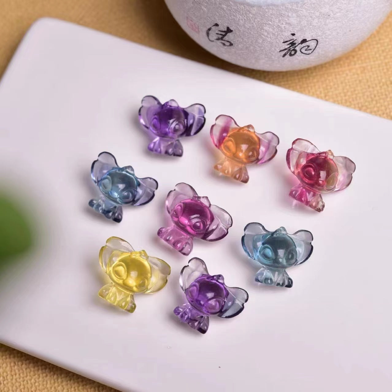 Natural Colorful Fluorite Pendant